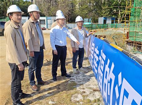 赖海标到桂南分公司项目开展2026年第一季度暨春节后复工复产安全生产质量综合大检查