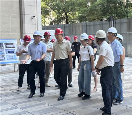韩鹏到冶建桂东分公司项目调研指导